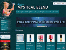 Tablet Screenshot of mysticalblend.com